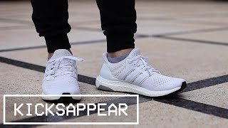 On Feet Adidas Ultraboost 1 0 Triple White Youtube