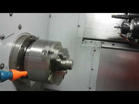 Emco concept turn 450 - drivande verktyg och c-axel (milling with c-axis) - with program code