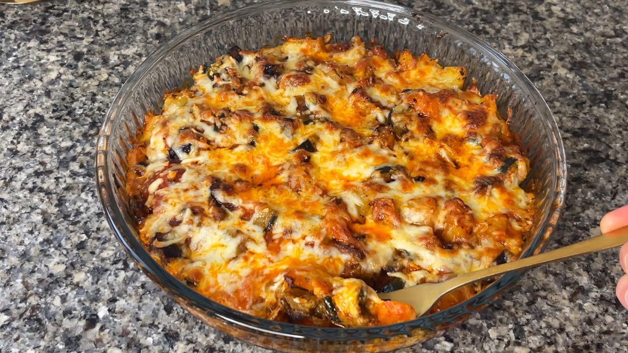 طبق او وجبة عشاء بدون لحوم لذيذة ومعلكة بطريقة روعة غتعجبك أكيدة 👌🏻حضريها في مقيلة او في الفرن