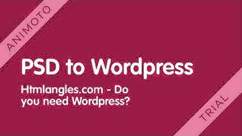 PSD to bootstrap wordpress