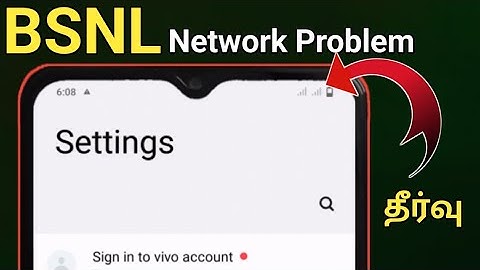🔥Bsnl network problem In tamil/🔥🔥BSNL network problem சரி செய்வது எப்படி/Network problem