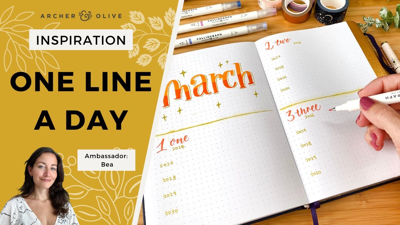 Начните вести пятилетний дневник, пишу всего по одной строке в день