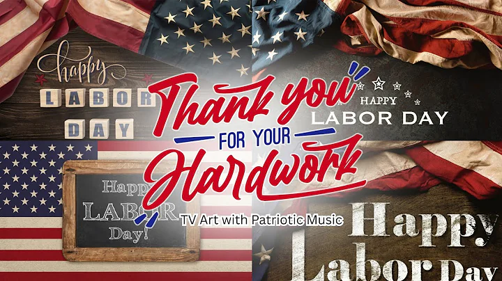 Happy Labor Day Ambience 🇺🇸 Patriotic Background Music Honoring American Workers+Freedom Screensaver