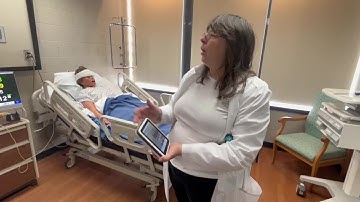 ECC nursing instructor Tammy Goodemote explains how high-fidelity simulation works