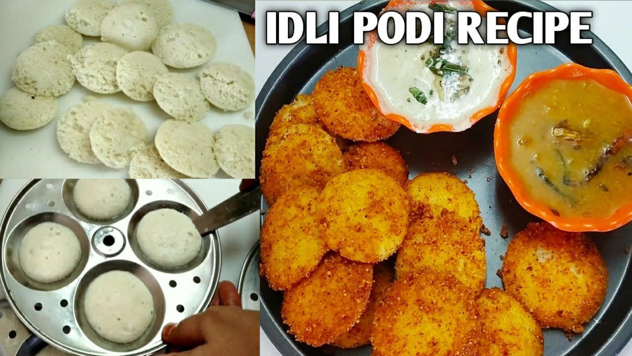 Idli fry / Idli Podi Recipe Gun Powder How to make Idli Podi Podi