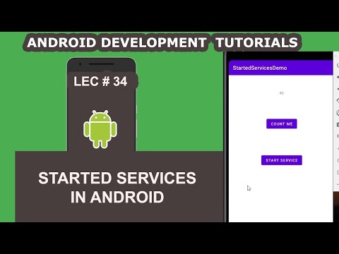 Started Services Example in Android  | 35 | Android Development Tutorial for Beginners