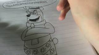 Drawing and Colouring Yogi Bear with his shorts on for @bigdogthehedgehog5906