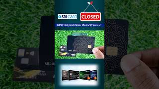 How to Close Sbi Credit Card Online #shorts #creditcard #youtubeshorts