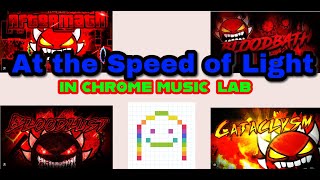 I made at the speed of light on chrome music lab