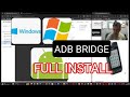 Adb bridge install  windows 11  motorola f10