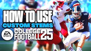 Use Custom Stems in College Football 25