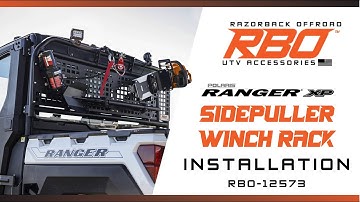 Polaris Ranger XP Sidepuller Winch Rack Installation