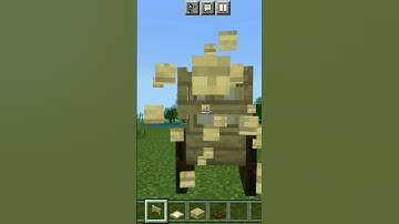 How to make a wheelchair in Minecraft#song name imagine dragons bone #minecraft#shorts