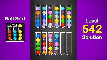 Ball Sort Puzzle Solution Level 542