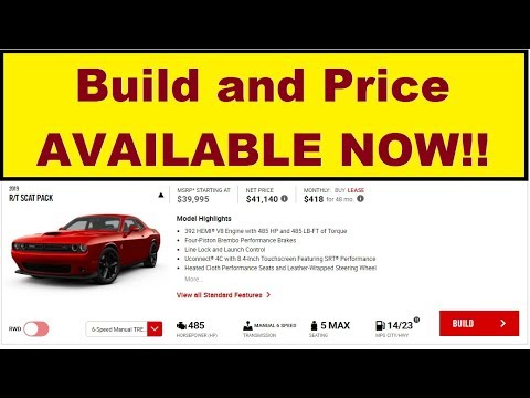 Dodge Build And Price >> How To Build And Price A 2019 Dodge Challenger On Dodge Com Come See How Dodge Build And Price >> How To Build And Price A 2019 Dodge Challenger On Dodge Com Come See How