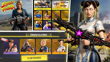 Season11 Street Fighter Collab Free Rewards+Chunli SLQ,Gouki, Cammy, Luki & Ryu First look Codm 2035