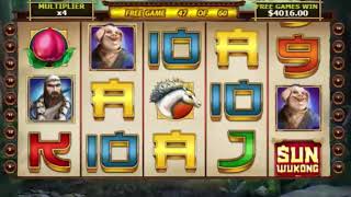 70 Free Spins and Super Big Win on Sun Wukong Slot Machine from Playtech screenshot 3