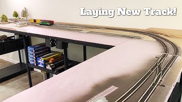 Laying Track on NEW Section! - Large HO Train Layout Build - Ep 15