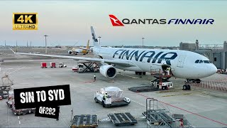 QANTAS/FINNAIR A330-300 QF292 Economy Class - Singapore to Sydney Flight Review (Mar 2024) (4K)