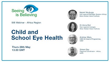 Child & School Eye Health | SiB Webinar - Africa Region