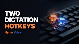 Two dictation hotkeys: one types what you said, one types what you meant