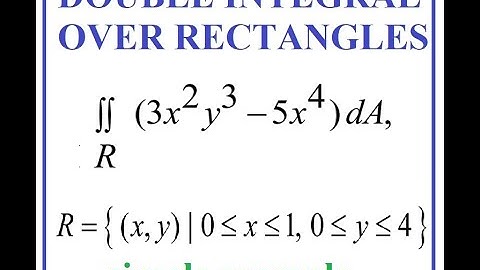 Double Integrals over rectangular regions (rectangles) - a very simple example