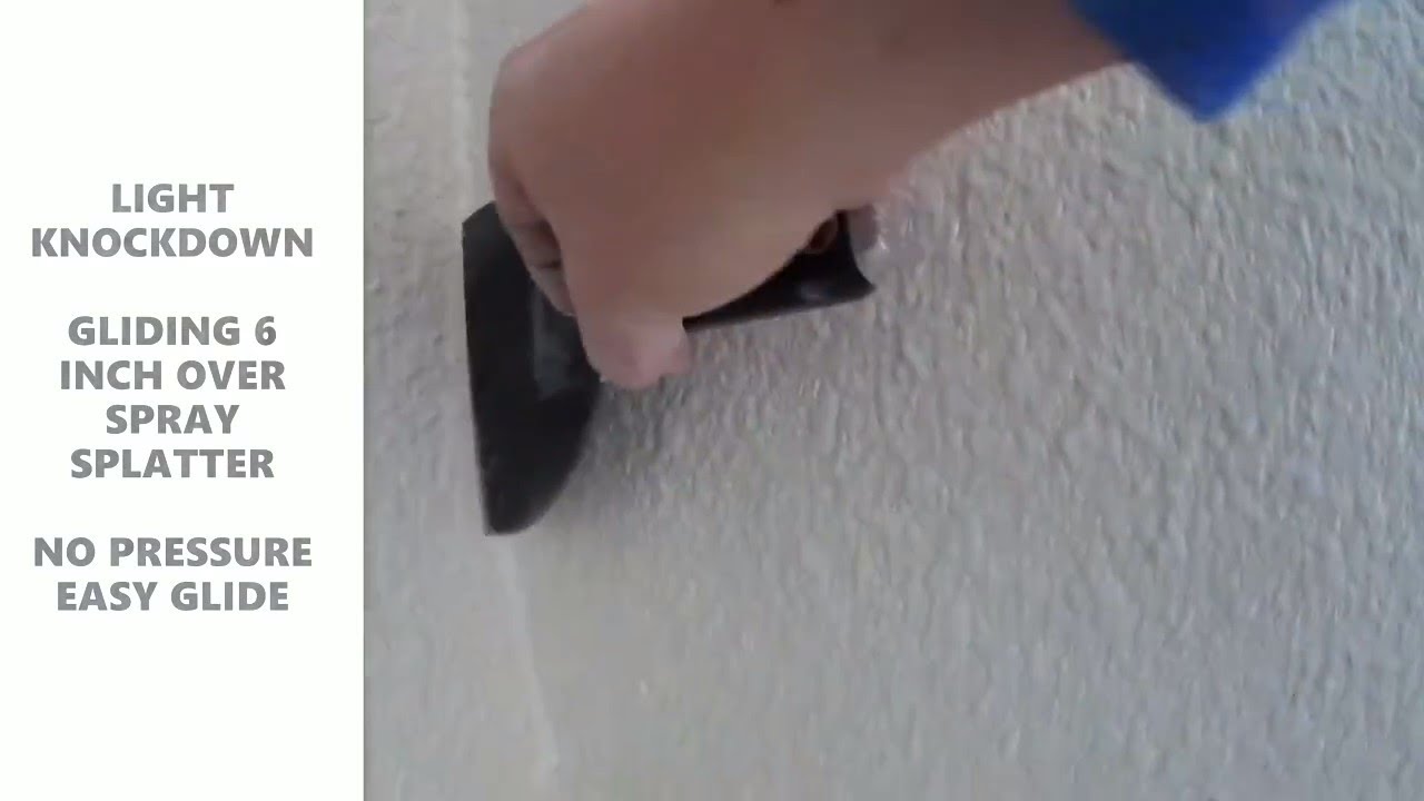 Drywall spray texture knock down texture orange peel spray texture