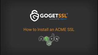 How to Install & Automate SSL/TLS Certificates on Node.js