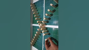 How to build a castle with Jenga blocks #short #Jenga#JengaBlocks#JengaBlockCrafts