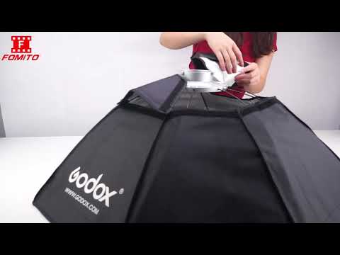 Godox Top Octagon Bowens Softbox 37 Inches - 95cm Octagon Softbox Installation And Disassembly