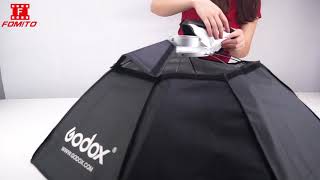 Godox Top Octagon Bowens Softbox 37 Inches / 95cm Octagon Softbox Installation and Disassembly