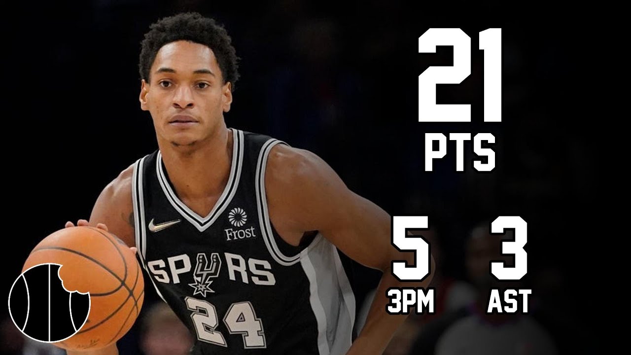 Devin Vassell Highlights Kings Vs Spurs 1st Dec 2024 Youtube 