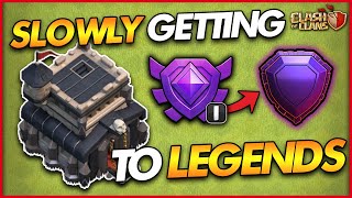 MAKING MY WAY OUT OF CRYSTAL LEAGUE | Trophy Push - Town Hall 9