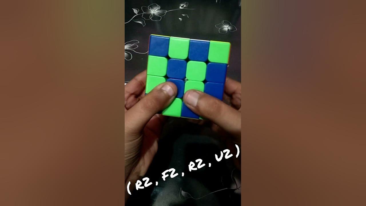 How to make checkerboard pattern on 4X4 Rubik's cube - YouTube
