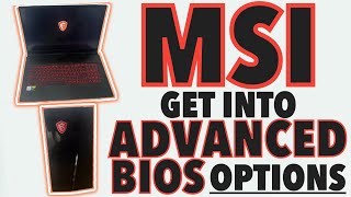 MSI🔥Cómo entrar a la configuración avanzada de BIOS | Desbloquea las opciones del modo BIOS de MS...