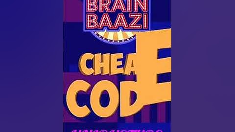 Brain Baazi cheatcode for 15 June 2018 at 1 pm