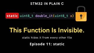 One Keyword, Two Meanings: static in C Explained