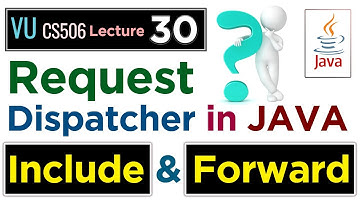 Request Dispatcher in JAVA - Include and Forward Methods - VU CS506 Lecture No.30