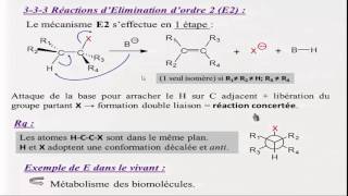 chimie organique (Elimination Reactions E1 et E2 )