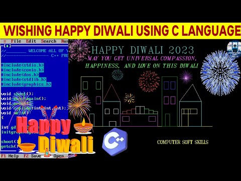 HAPPY DIWALI WISHES USING C PROGRAMMING | WISH HAPPY DIWALI USING C++ LANGUAGE | C/C++ PROGRAMMING