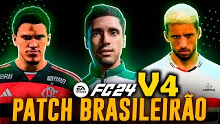 EAFC 24 ! PATCH FIFAMANIA BRASILEIRÃO V4 KITS ATUALIZADOS! COMO JOGAR COM TIMES BRASILEIROS NO FIFA!