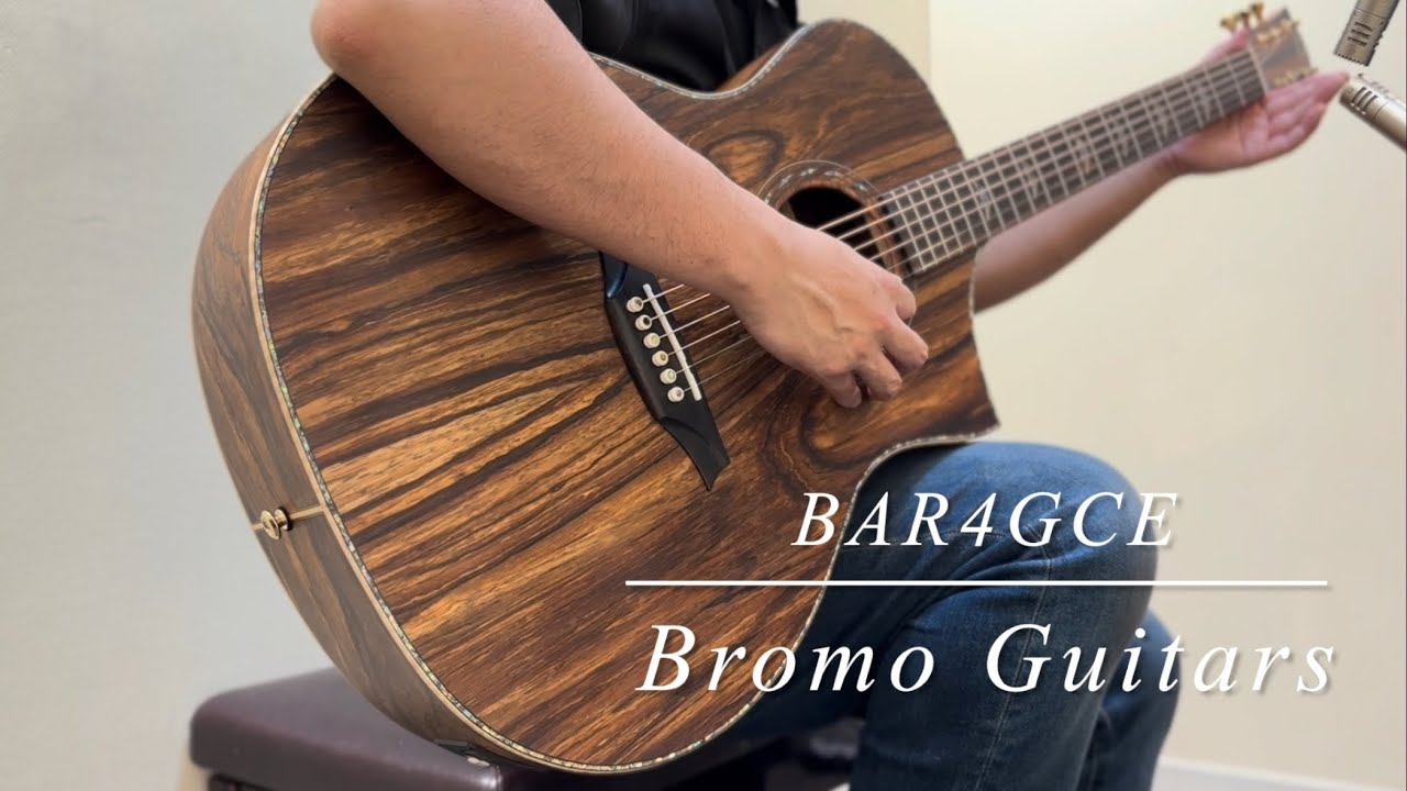 Bromo Guitar BAR4GCE 【オールマンゴーボディ】【試奏動画】 - YouTube