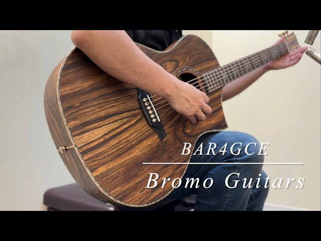 Bromo Guitar BAR4GCE 【オールマンゴーボディ】【試奏動画】 - YouTube
