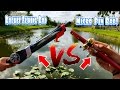 Fishing With Micro Pen Fishing Rod & Rocket Fishing Rod