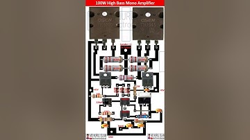 100 Watts Powerful Bass Mono Amplifier Using 5200 & 1943 | 100W High Bass Amplifier Using Transistor