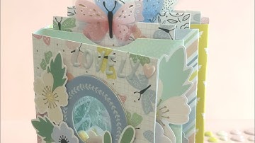 Shaker Mini Album w/ Single Sided Papers Easy Pocket Pages Snail mail Ideas