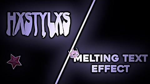 AE like text melting effect on VideoStar || VideoStar tutorial