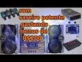 Como montar som caseiro potente com fonte chaveadaTpa3116d2 240w rms e Pre amplificador  XH-A901