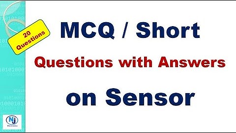 Sensors Important Questions | Important MCQ on transducers | Electronics  MCQ