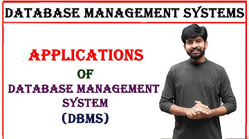 applications of dbms | dbms applications | database management systems | unit 1 btech